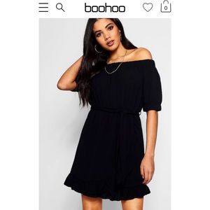 Off Shoulder Wrap Dress